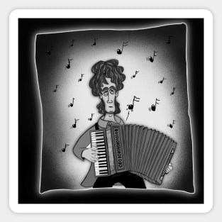 Wrong note... Accordion. Grey. Magnet